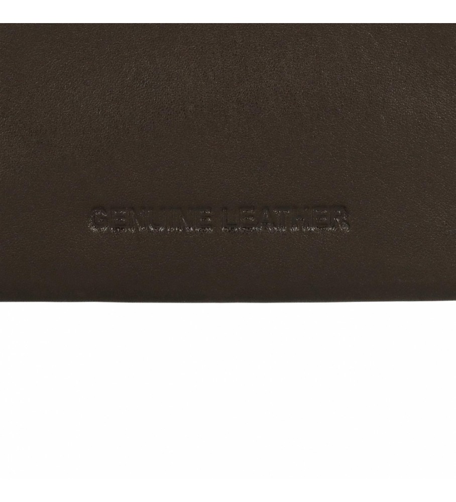 Bolsa Joumma Monedero Adept Alan marrom - 11x7x1,5cm -