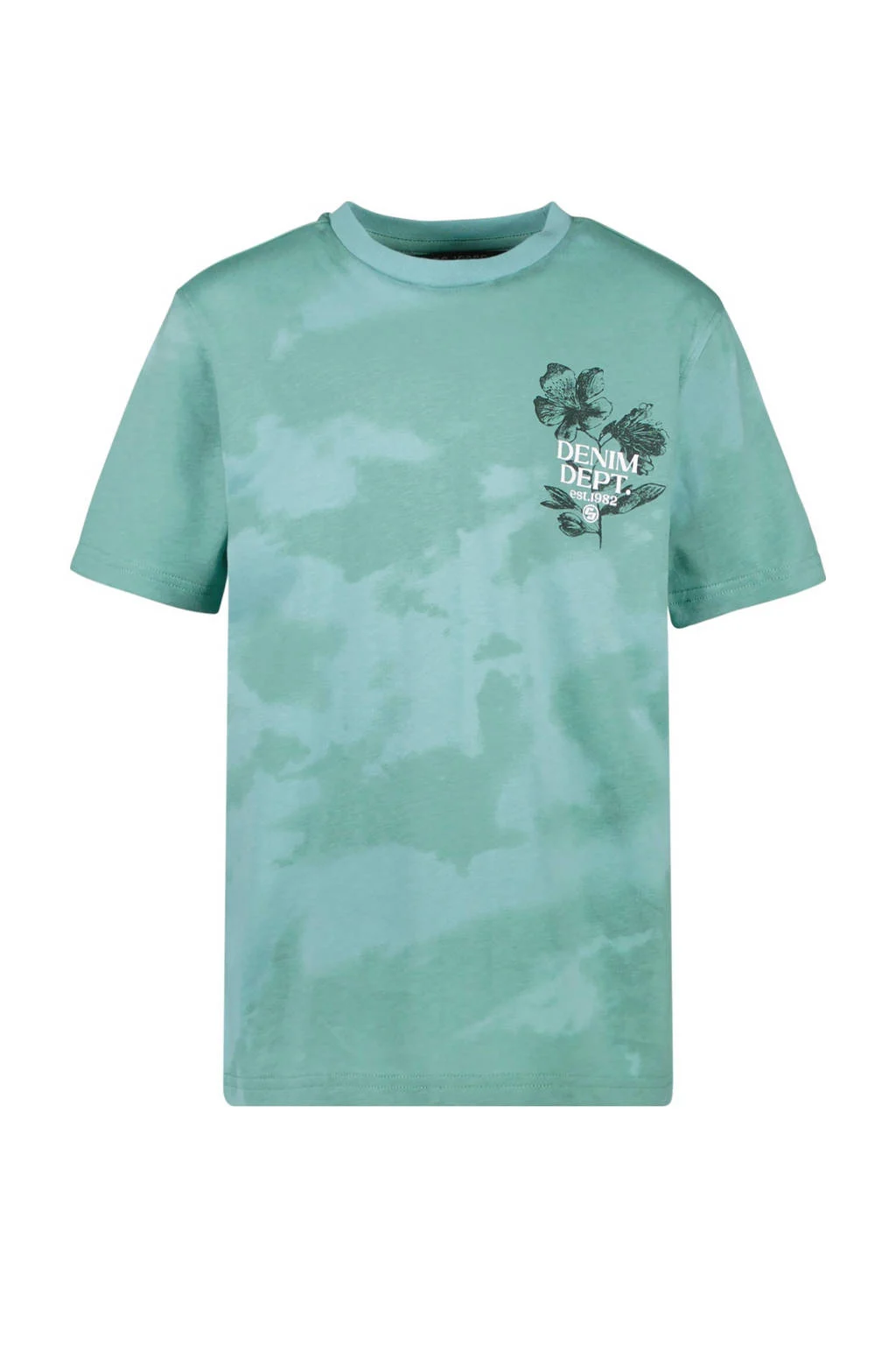 Cars T-shirt DEXEM met backprint turquoise