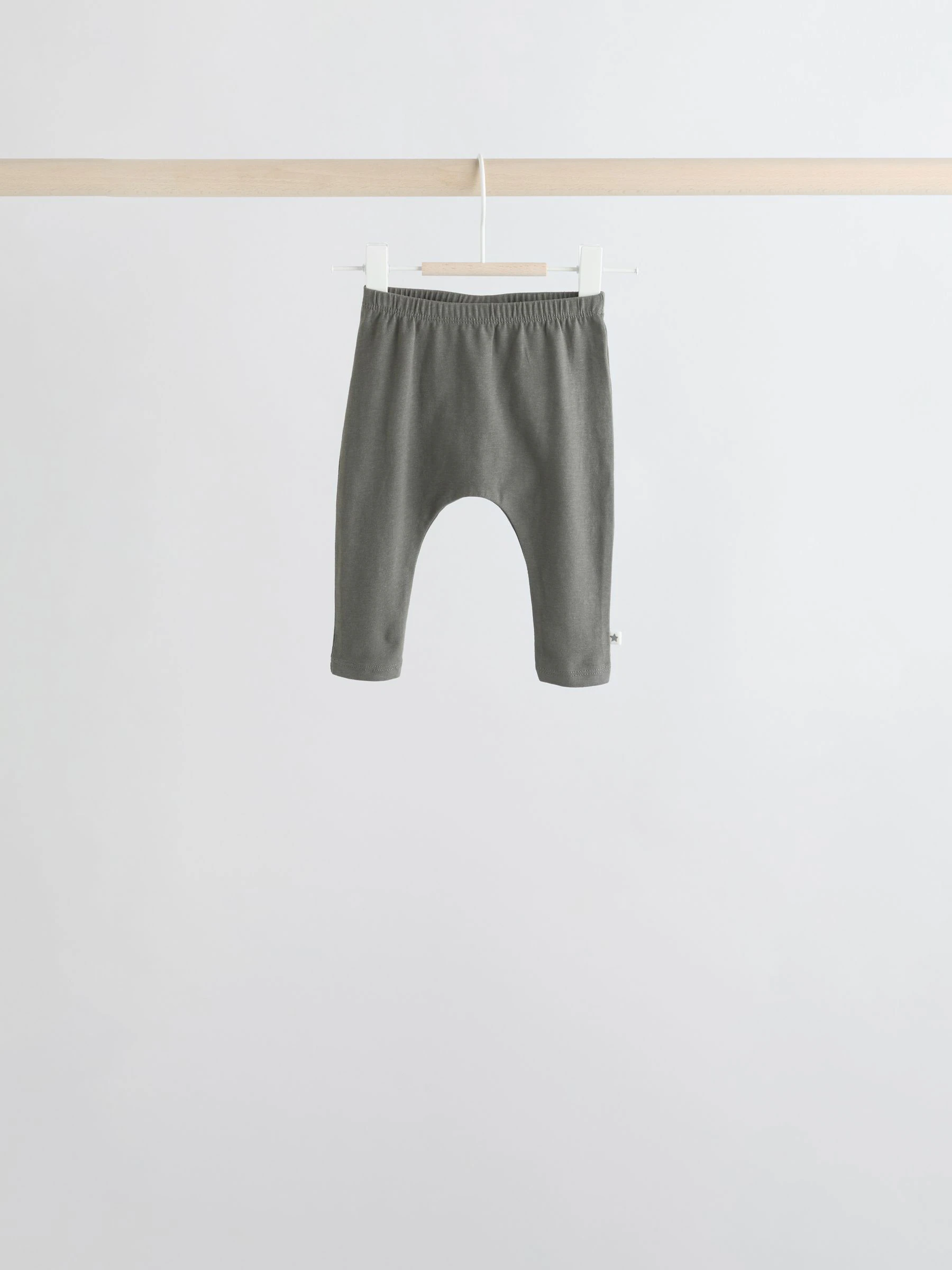 Grijs/crème met figuurtjes - 6 -delige set van top met lange mouwen en leggings (0mnd -3jr)