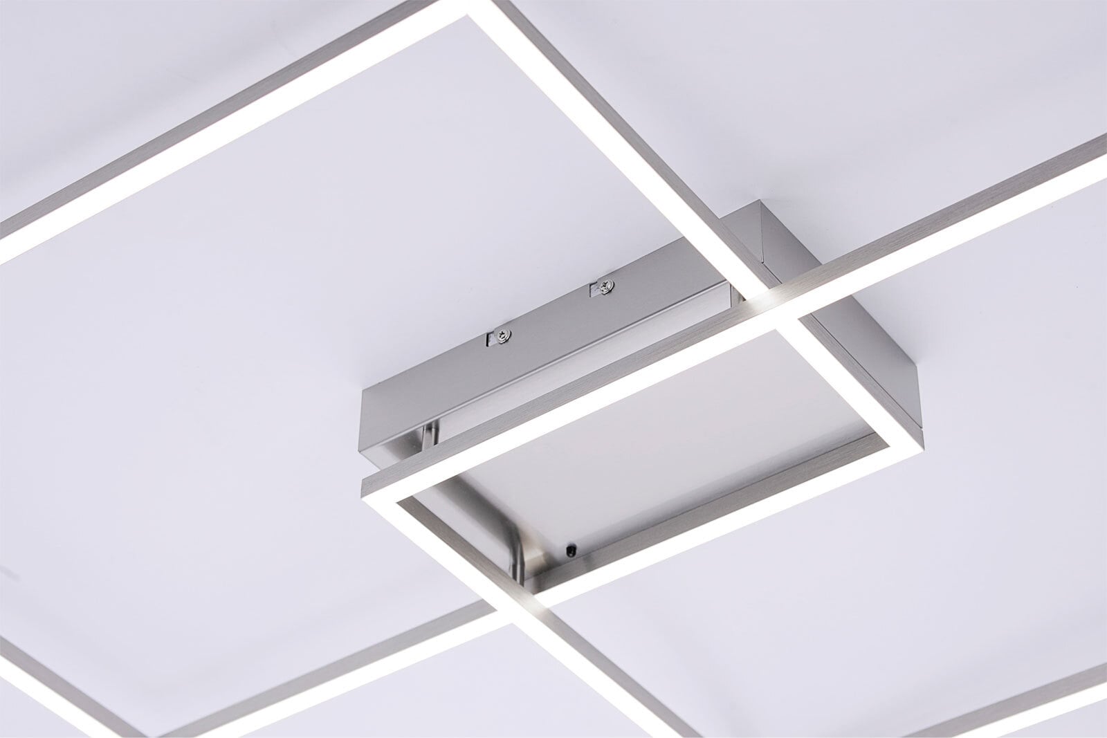 LED-Deckenleuchte Iven stahlfarbig