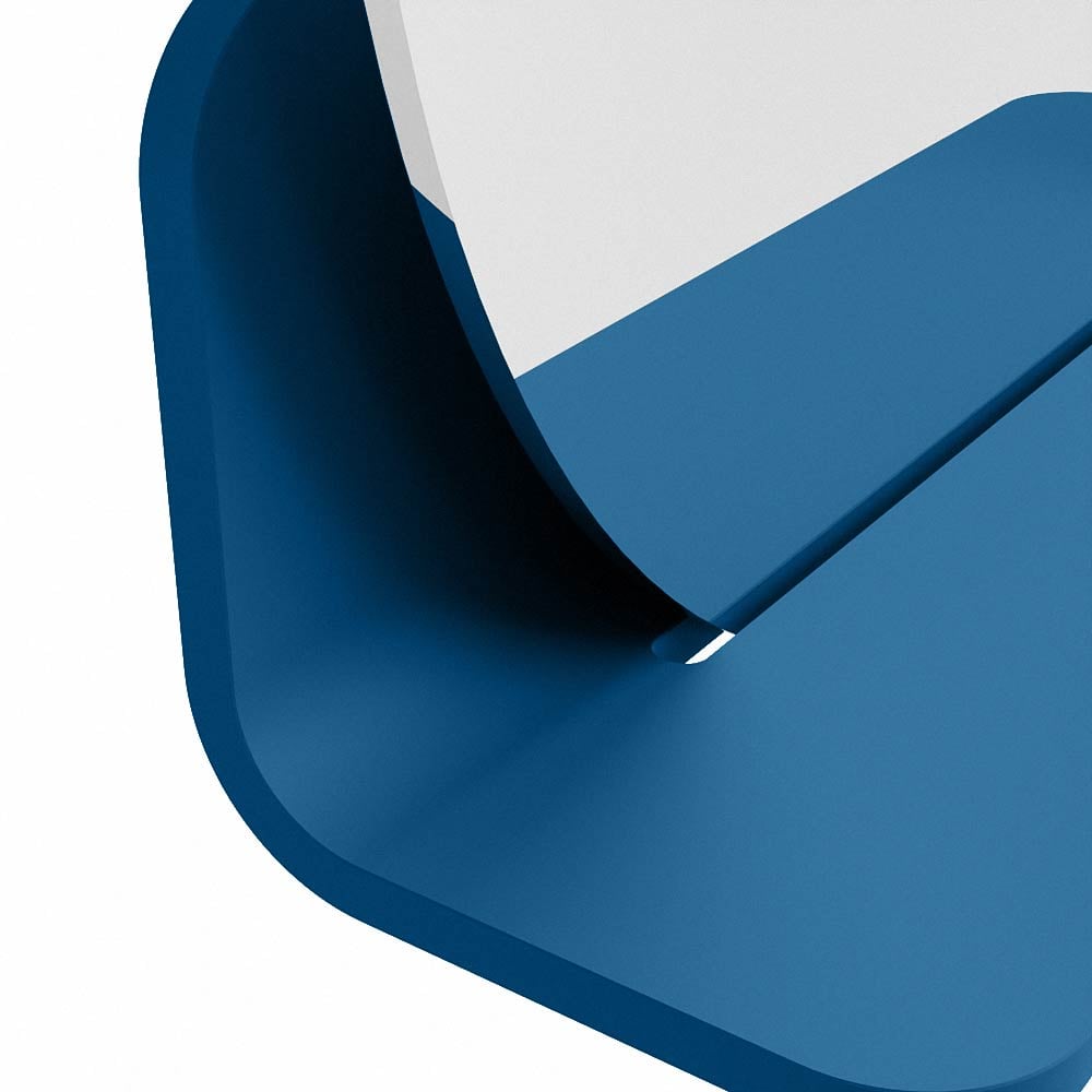 Mondiaz Spot spiegel rond Ø40cm met planchet jeans