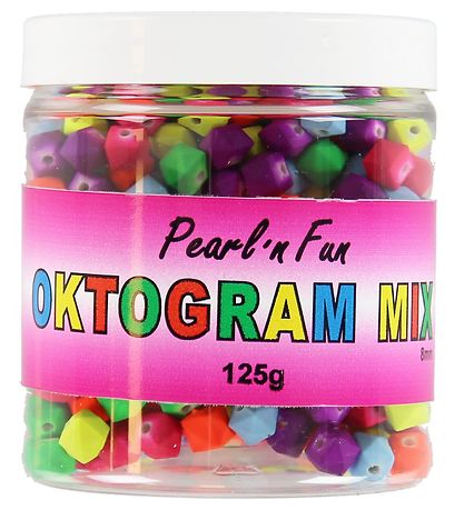 Pearl N Fun Pearls - Oktogramm - 125 Gramm - Neon