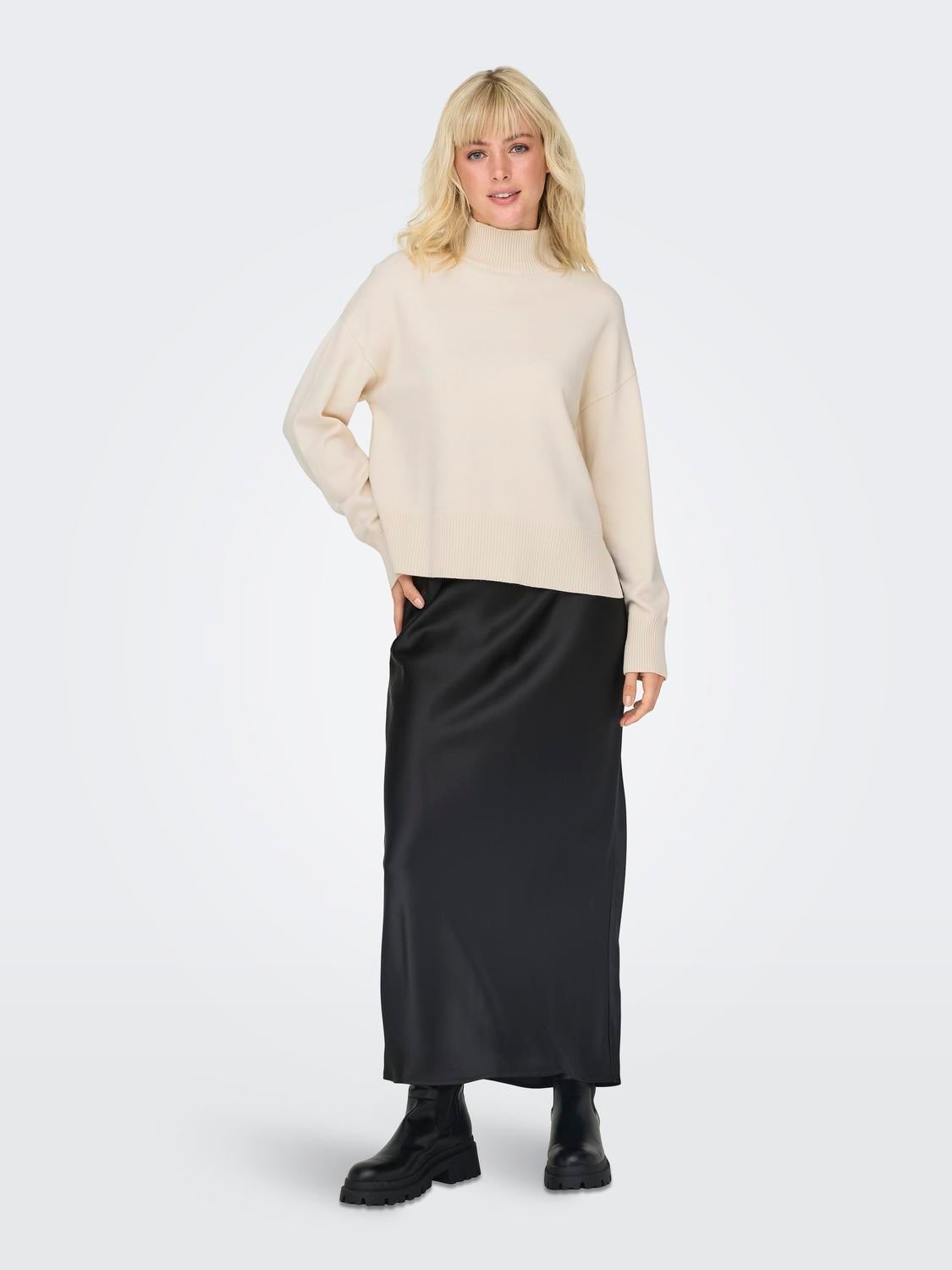 ONLBARI Strickpullover Whitecap Gray
