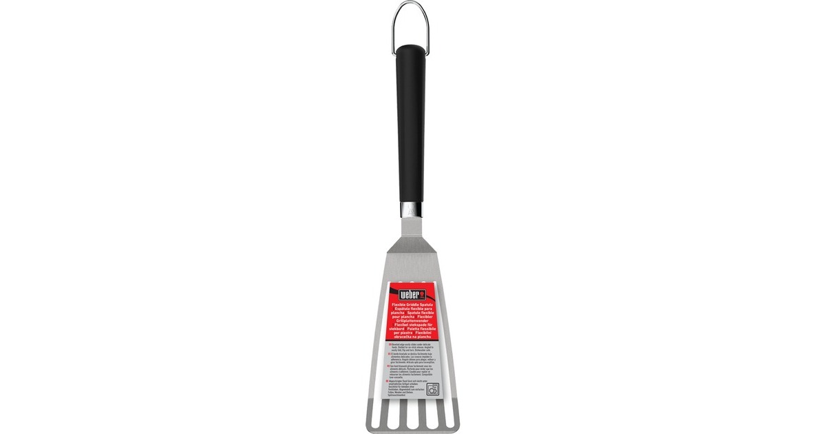 WeberFlexibele spatel voor de Plancha  (Roestvrij staal/zwart)
