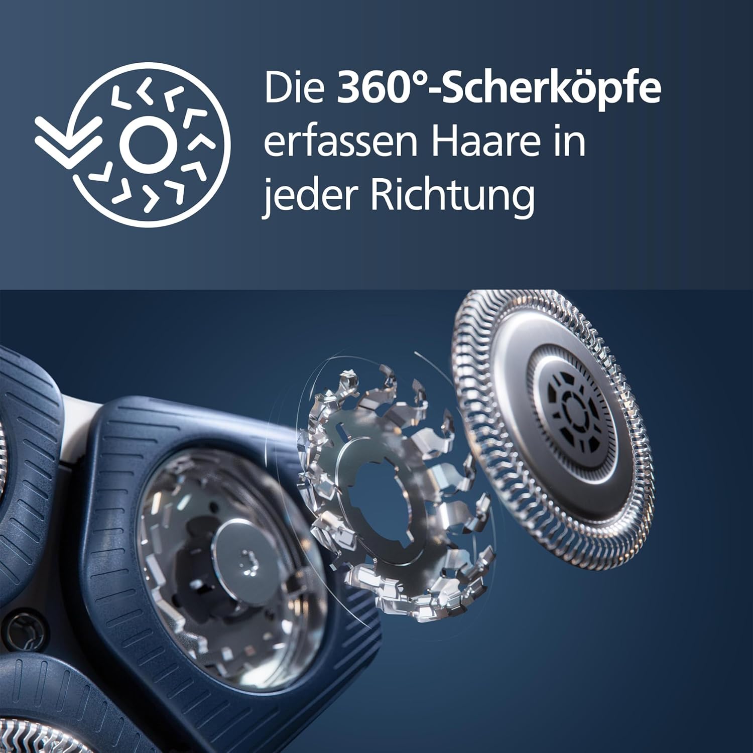 PHILIPS Shaver Series 7000 – Elektrischer Nass- und Trockenrasierer für Herren mit ausklappbarem Trimmer, Reinigungsstation, 4 x Reinigungskartuschen, Ladestation & Reiseetui (Modell S7885/63)