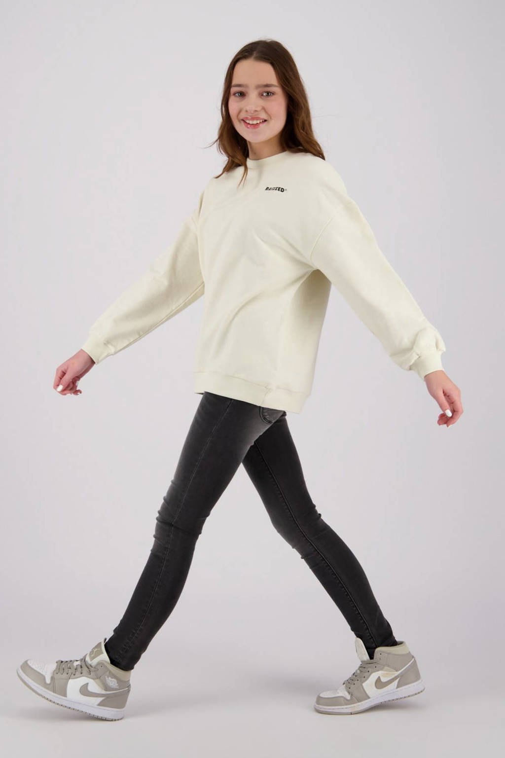 Raizzed sweater Nourie met backprint offwhite