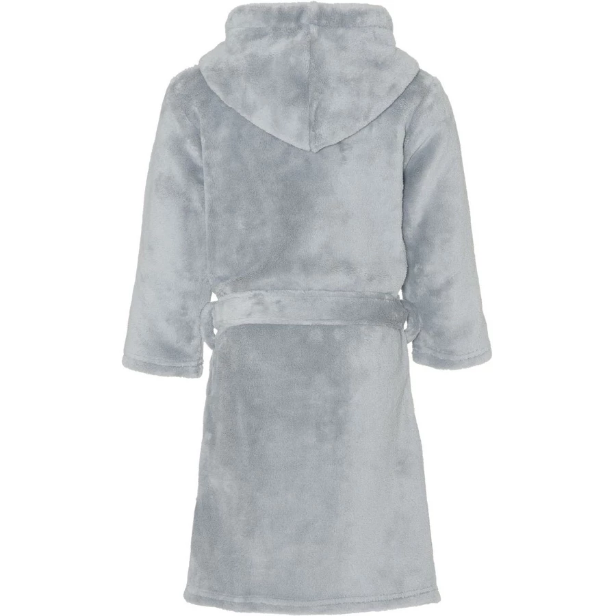 Playshoes Fleece-Bademantel uni grau