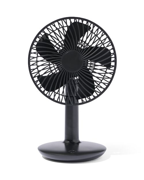 ventilateur de table sans fil silencieux noir Ø16cm