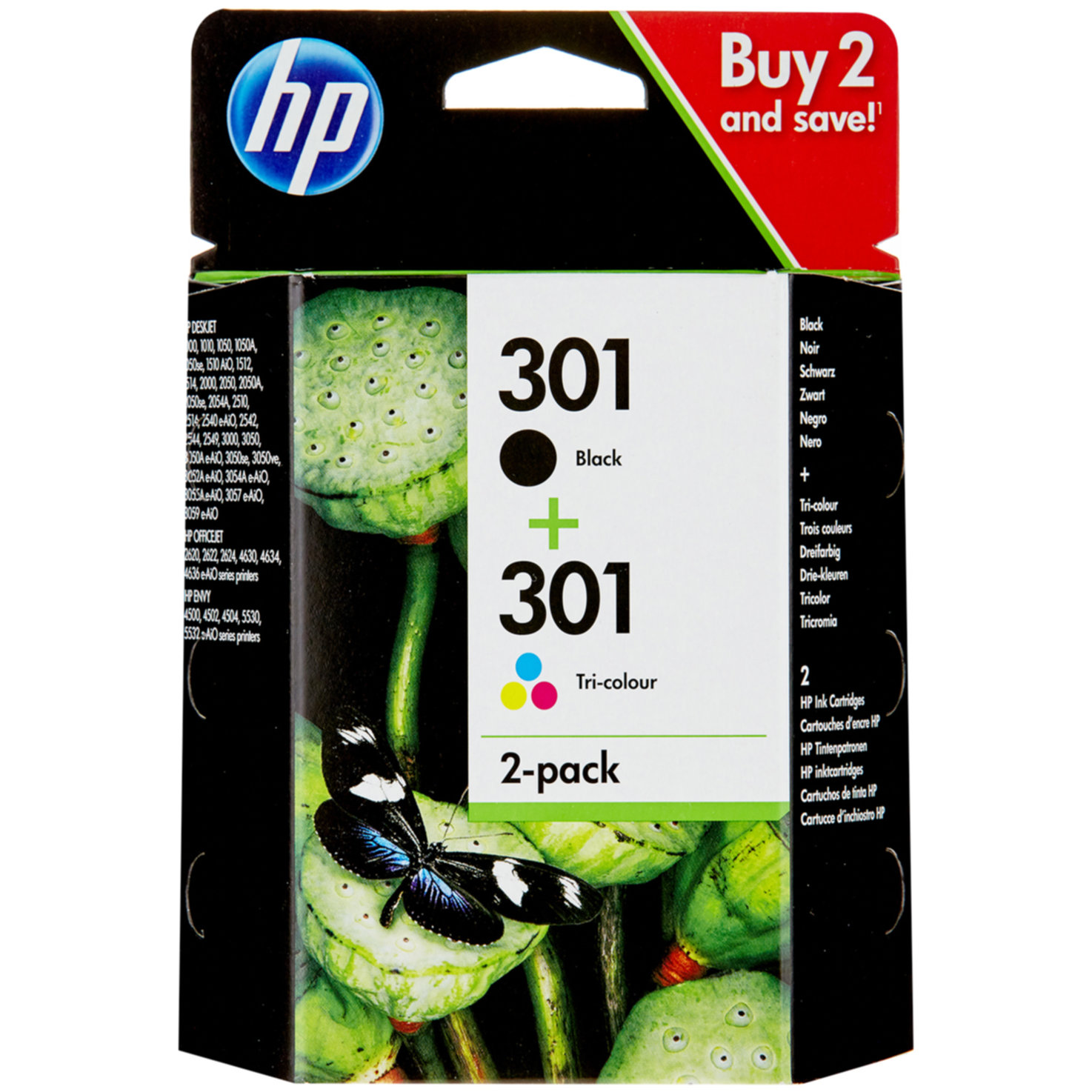 HP Tintenpatrone 301 DeskJet Combopack N9J72AE