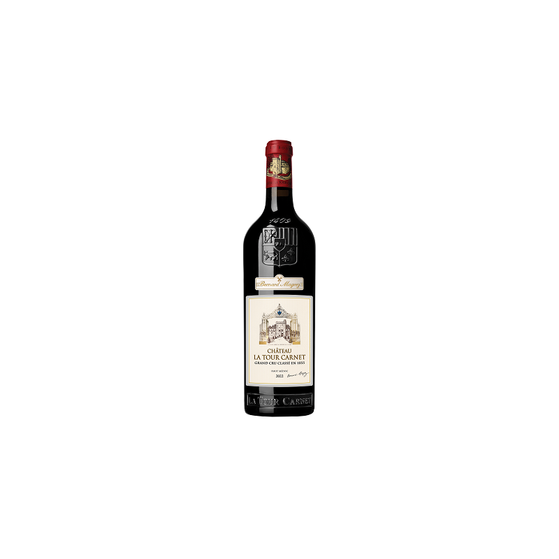 Château LA TOUR CARNET 2022 - Haut-Médoc - 4ème Cru Classé - par Caisse bois de 6 bouteilles 75 cl