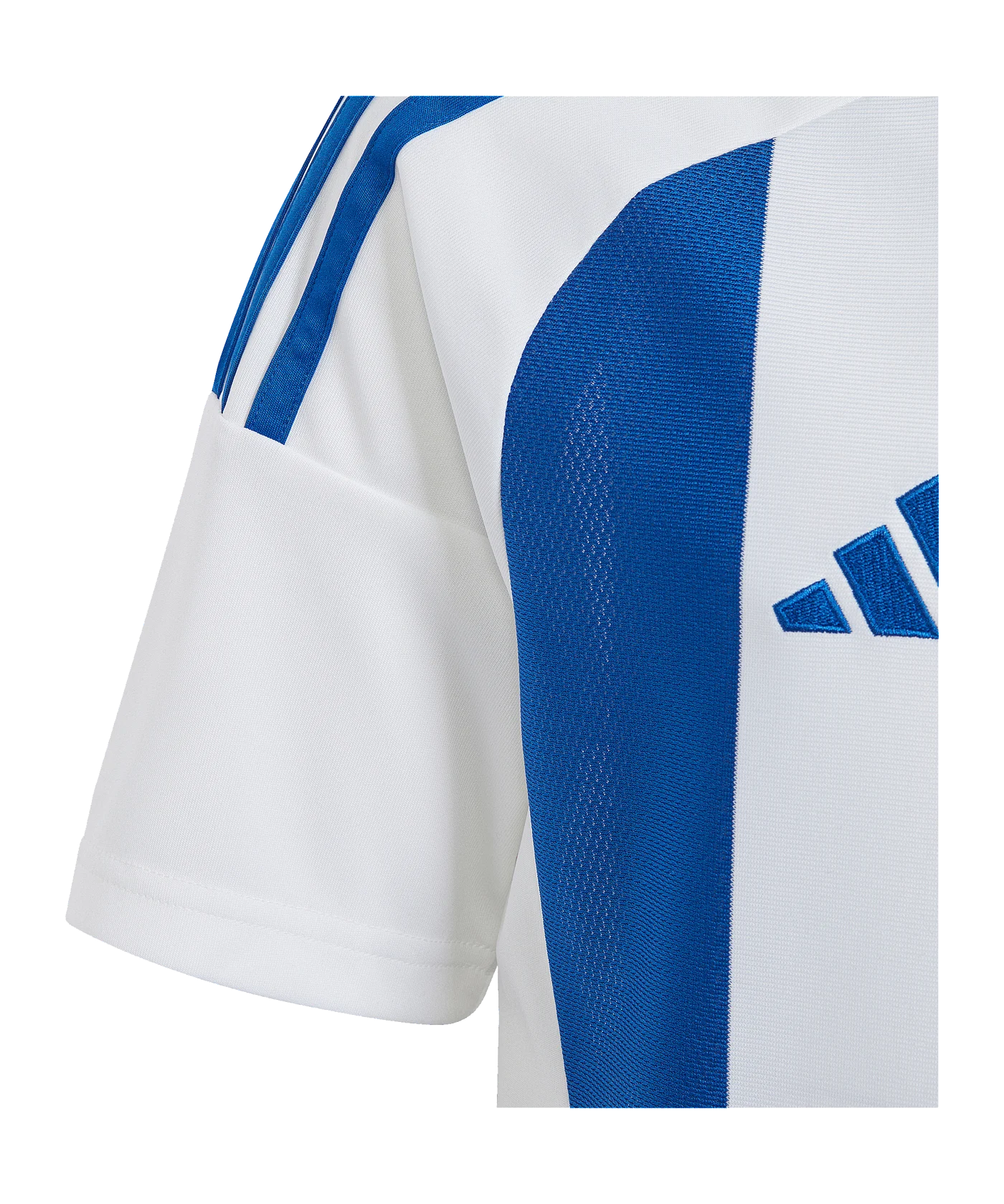 adidas Striped 24 Trikot Kids Weiss Blau