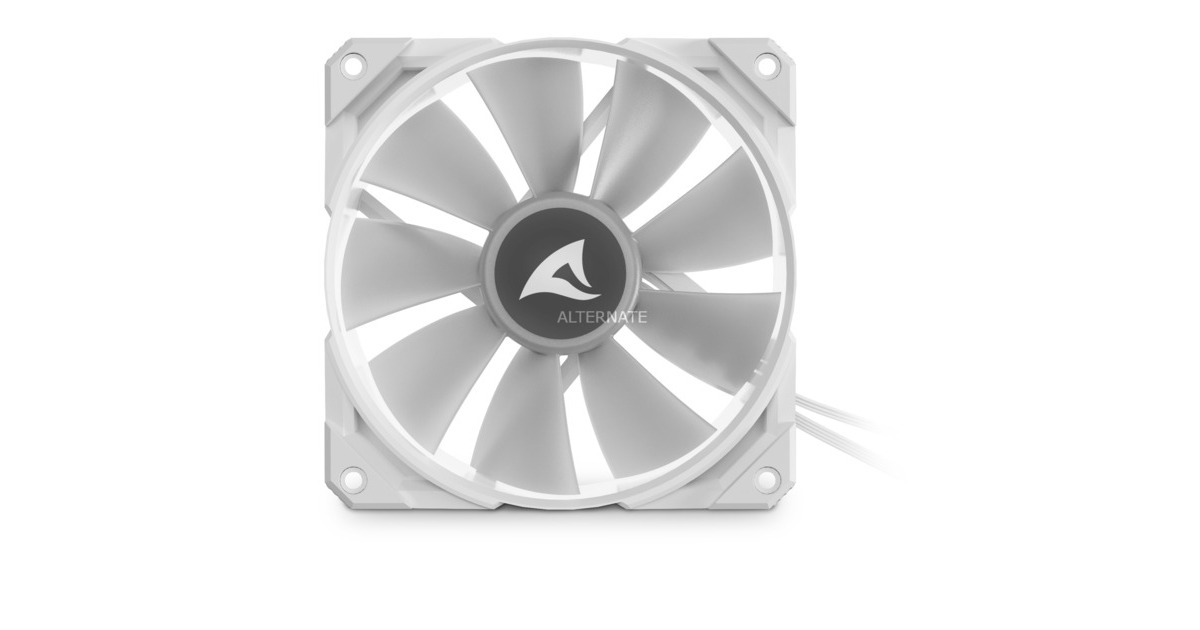 SharkoonRebel F50 PWM RGB case fan  (Wit, 120 x 120 x 25 mm)