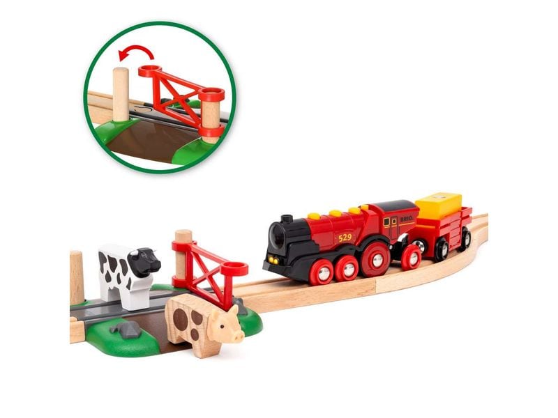 BRIO BRIO World Mighty Red Train Set Bauernhof-Zugset