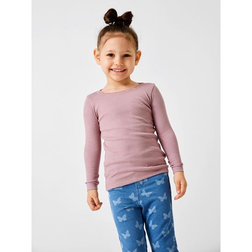 Name It Kab Langærmet T-shirt, Deauville Mauve, 110 cm