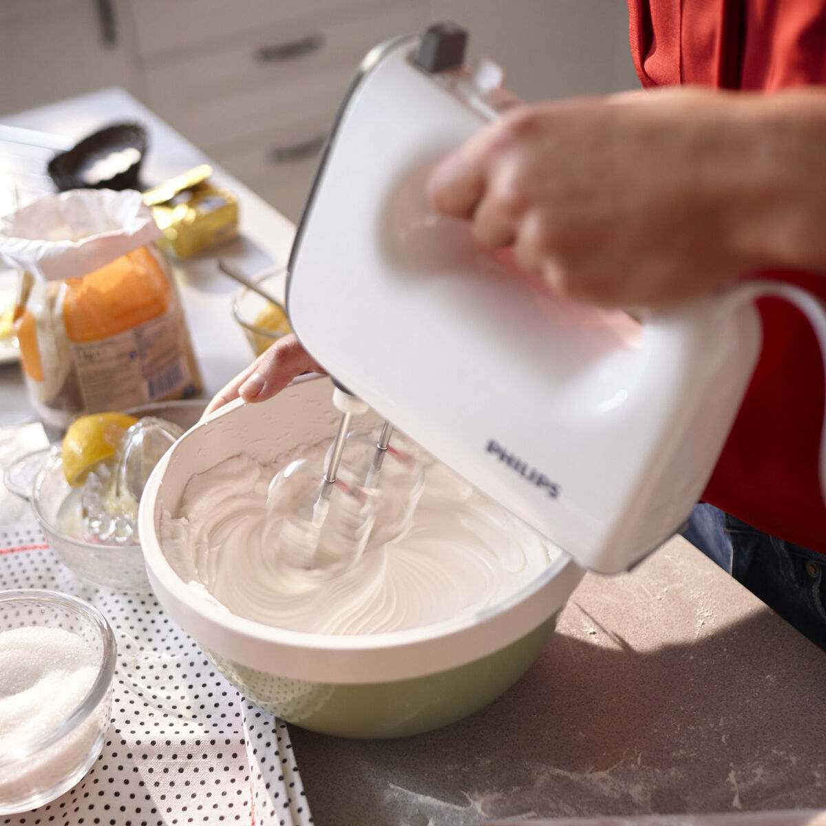 HR3740/00 Håndmixer, 450w, Grå /hvit