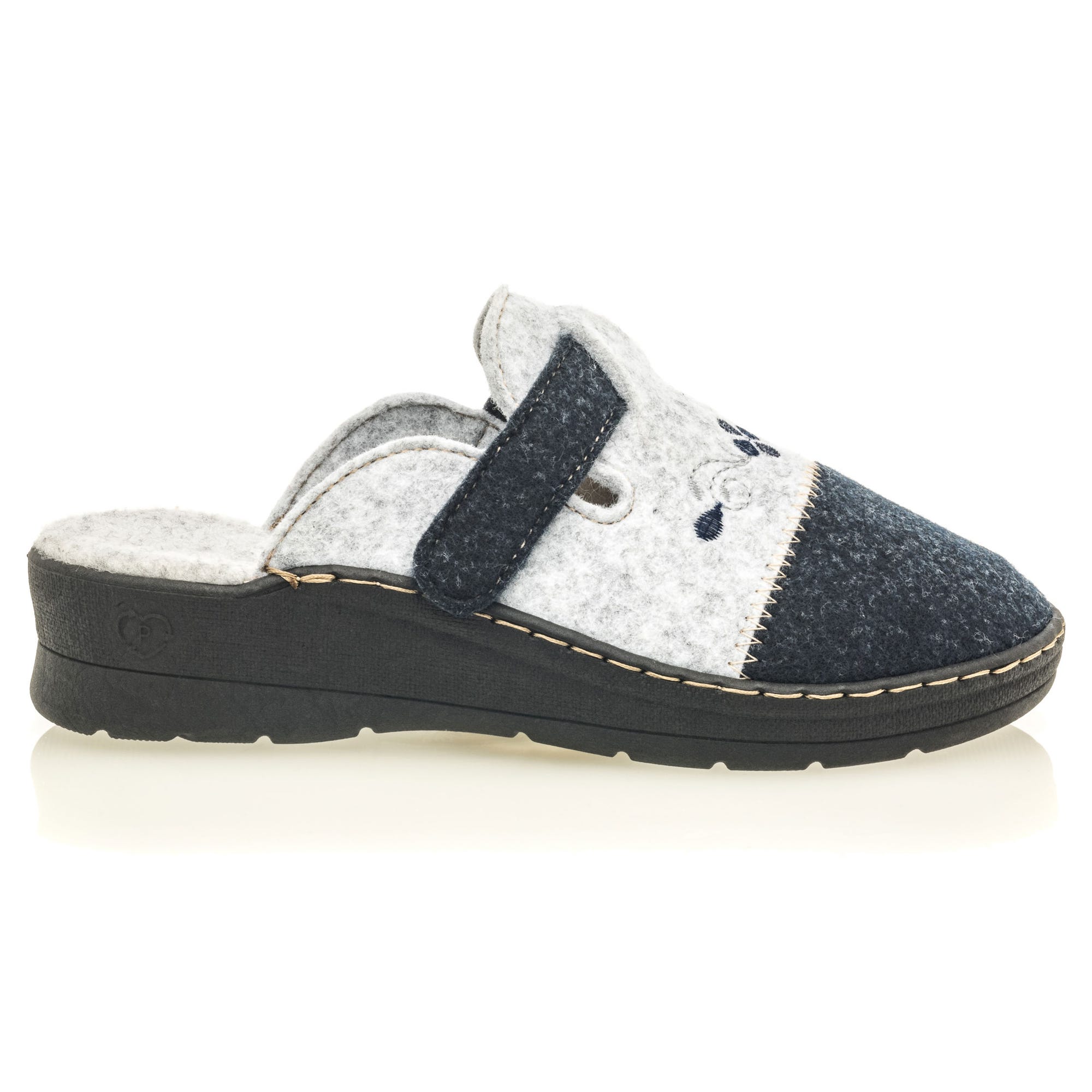 Pantoufles sabots Femme bleu marine