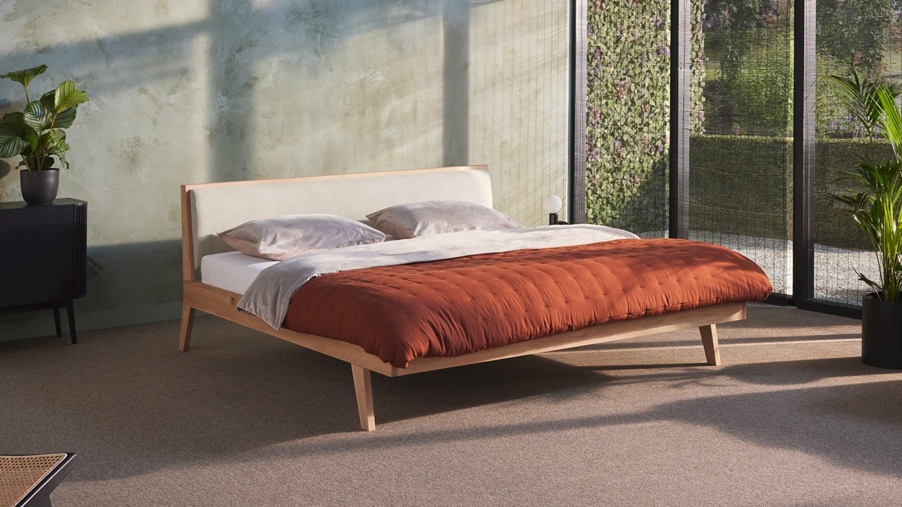 Bed Skogar bloq beige