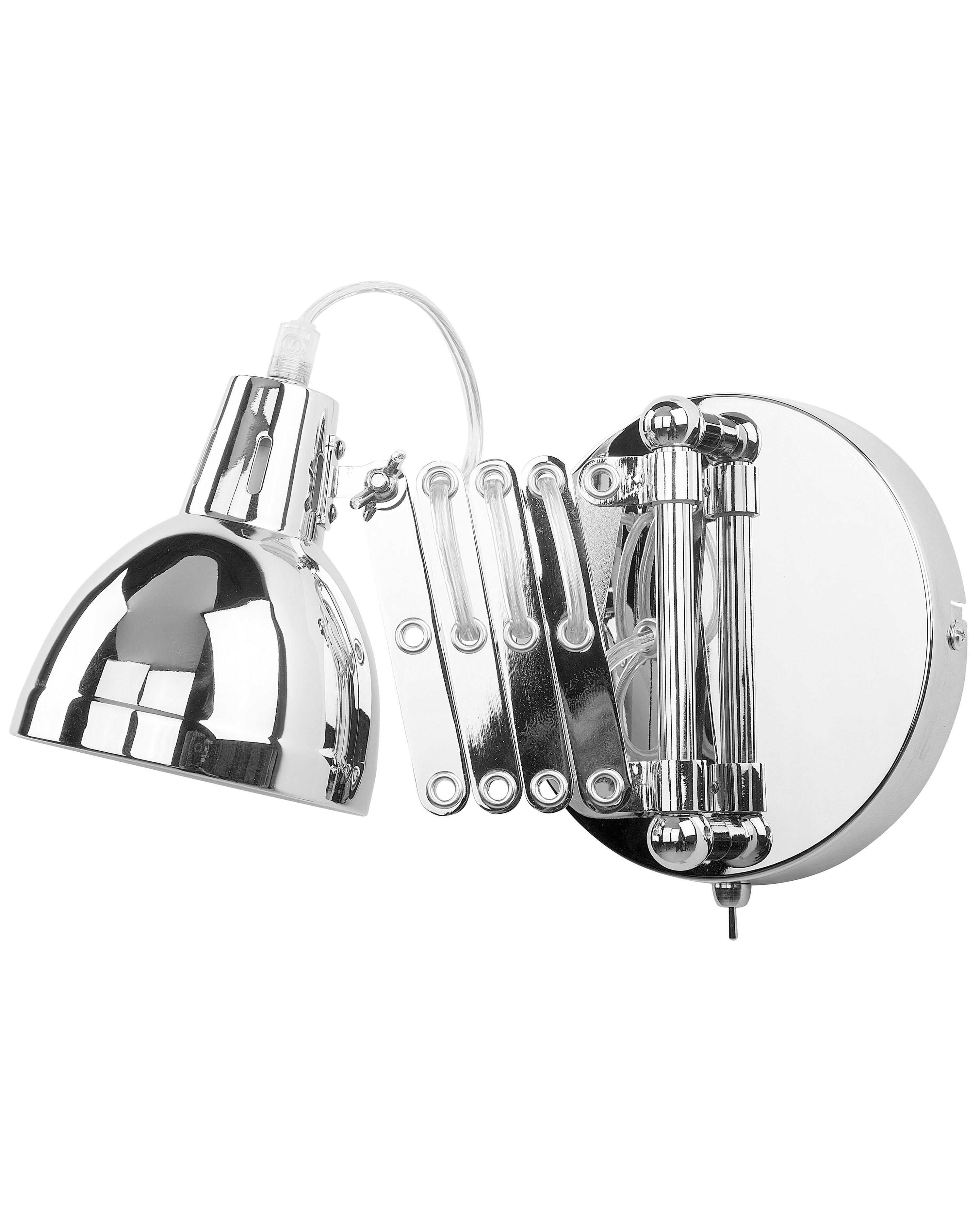 Wandlamp HARRINGTON verstelbaar Metaal Zilver