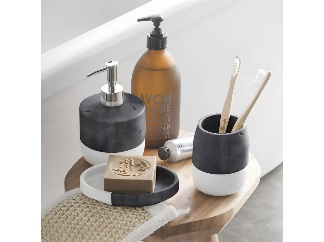 Distributeur de savon bicolore en polyrésine HAMMAM