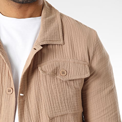 Chemise Manches Longues Camel