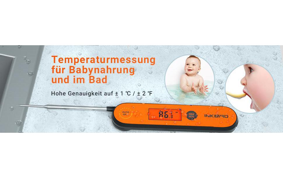 Fleischthermometer IBT-IHT-1PTemperaturermittlung in drei bis fünf Sekunden