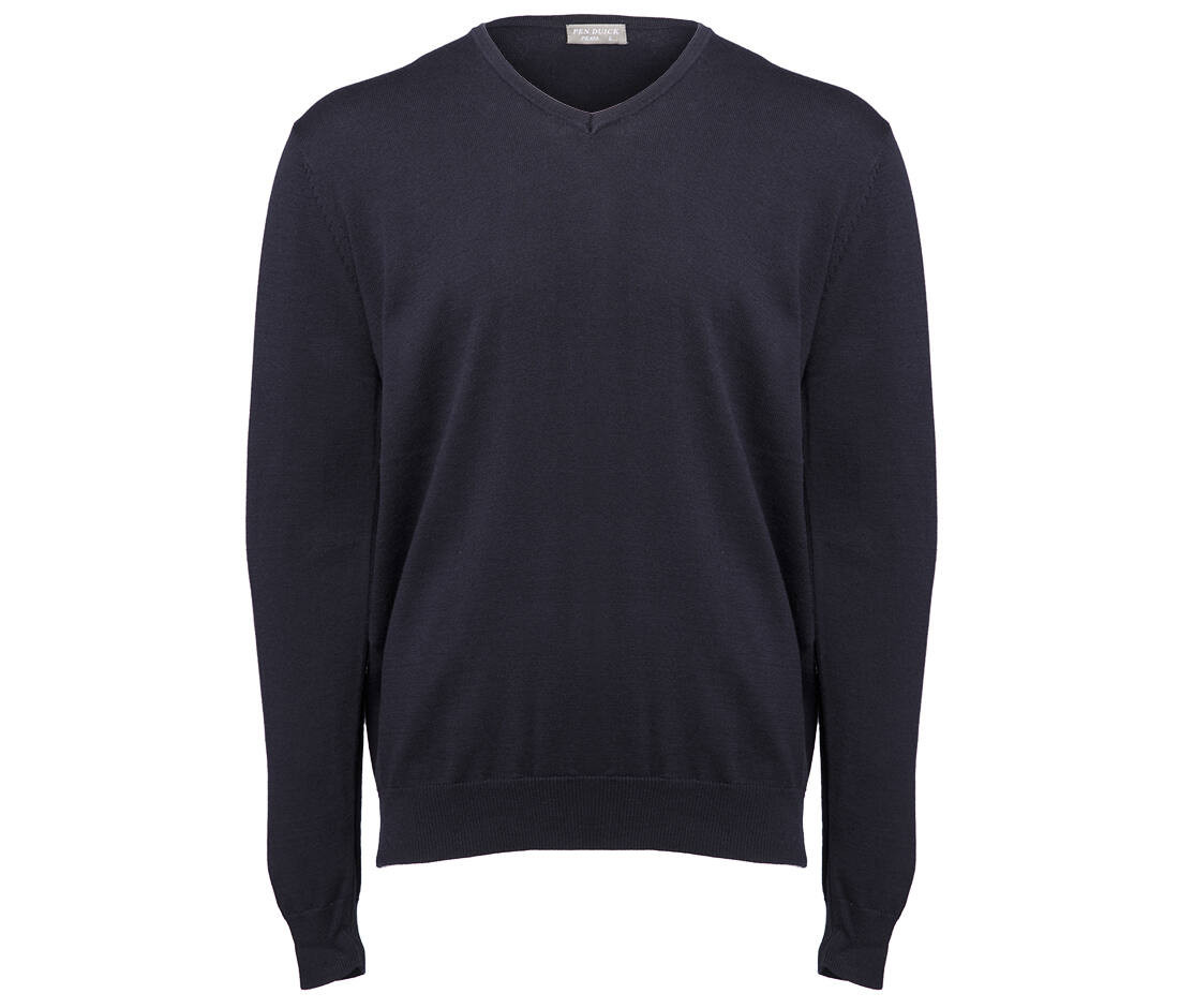 Pen Duick PK450 - Pull Homme Col V en Coton et Acrylique