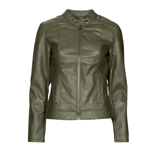 JDY - JDYEMILY FAUX LEATHER JACKET OTW - Vert