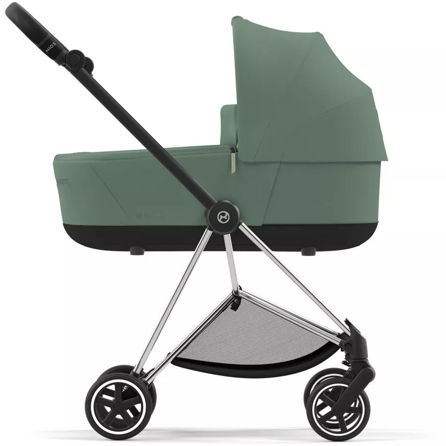 cybex PLATINUM Kombikinderwagen New Mios Chrome Black Leaf Green