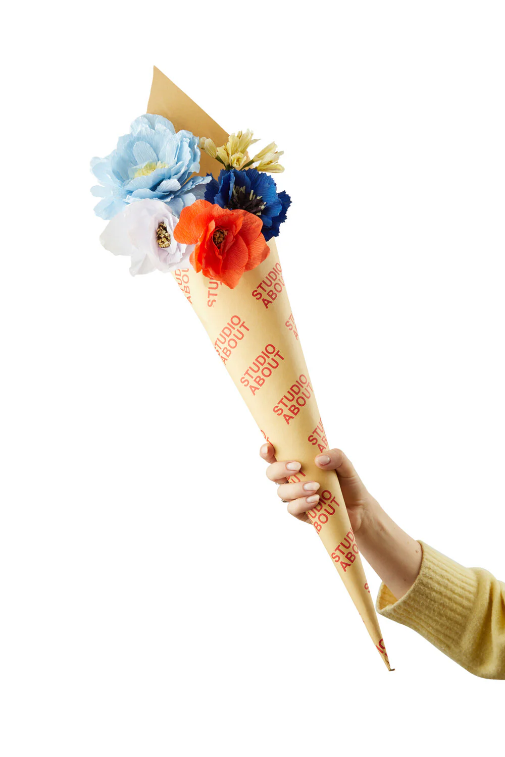 Studio About  Papir blomsterbuket, 5 stk - Because