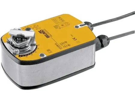 BELIMO Spjældmotor LF230, AC 230 V, on/off, 4 Nm med spring-return og universal klembøsning.