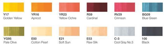 Copic Ciao - Markerset - Manga Tones 2 - 12 Stuks - Alcoholbasis