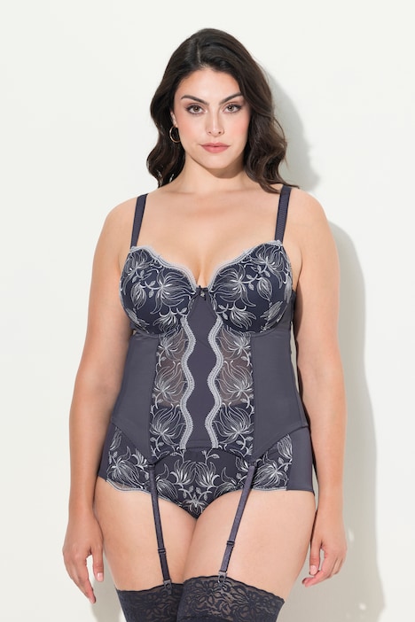TRUYOU BH-Corsage, Bügel, Stickerei, Softschalen, Cup B - E