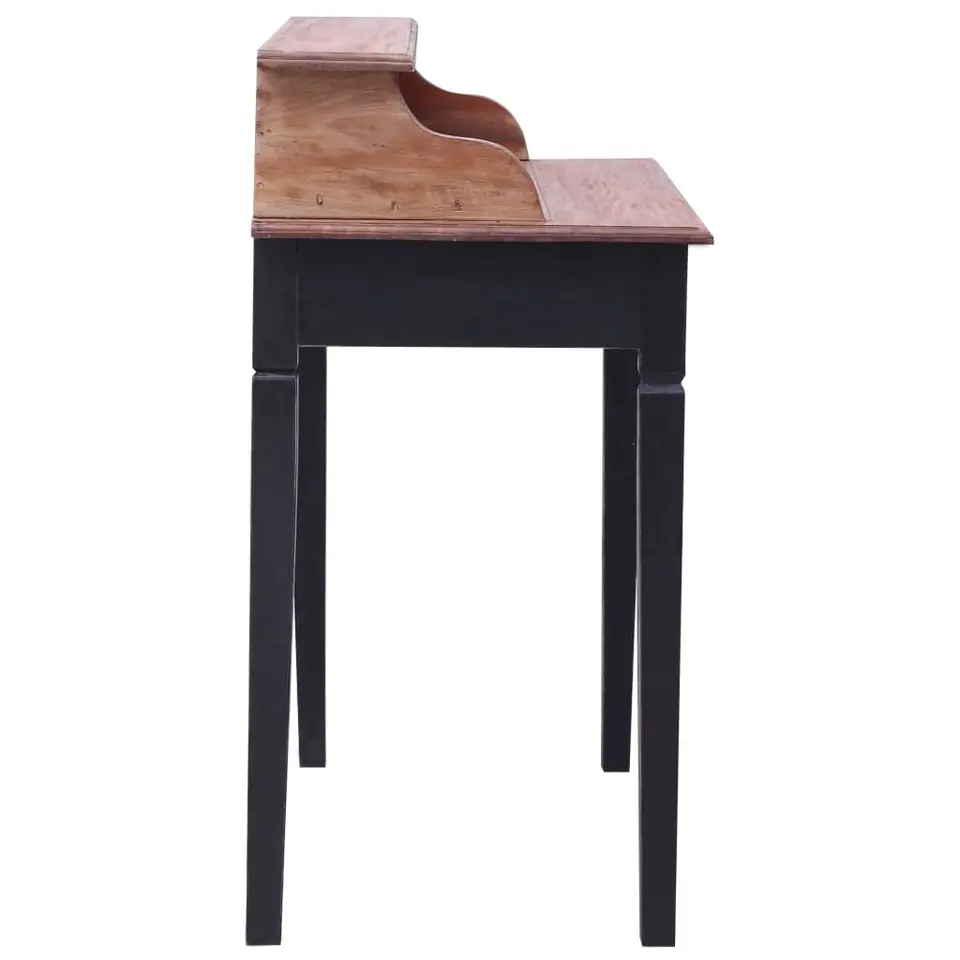 vidaXL - Schrijftafel - Bruin - Gerecycled hout