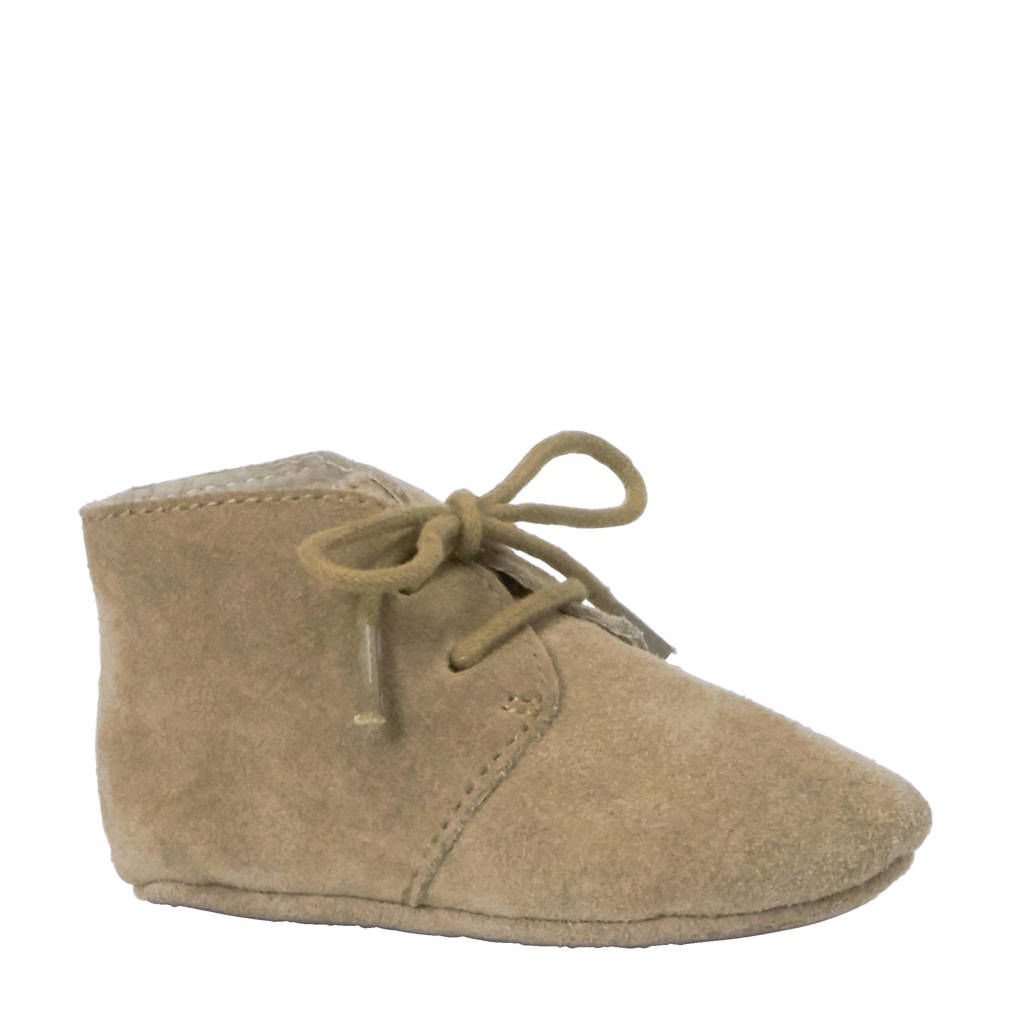 Mavies leren babyschoenen taupe