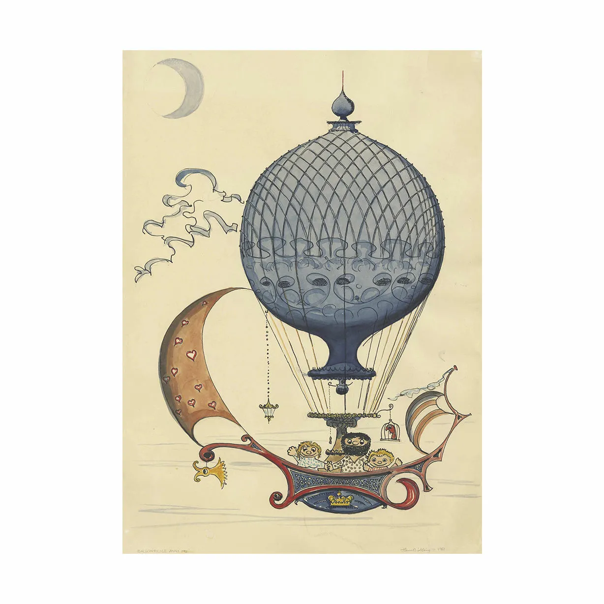 Architectmade Plakat Ballonrejsen