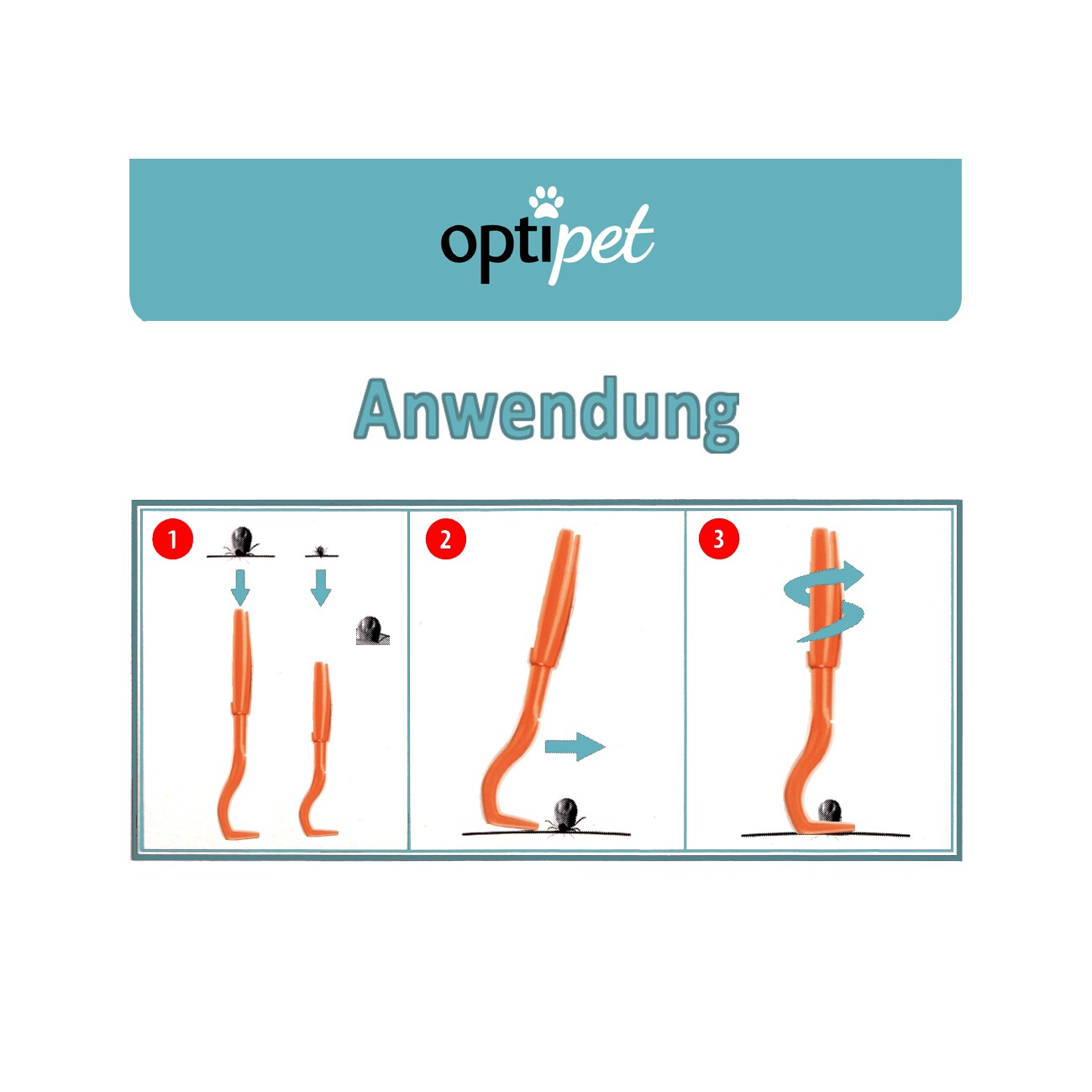 OptiPet Zeckenzangen Set