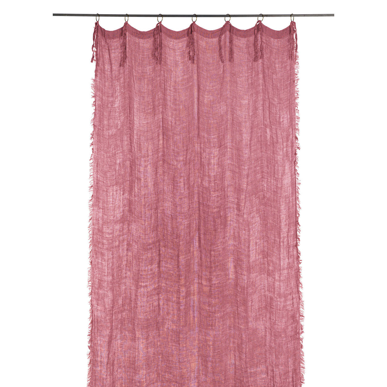 En Fil d'Indienne Voilage Double carmin - 140x280 cm