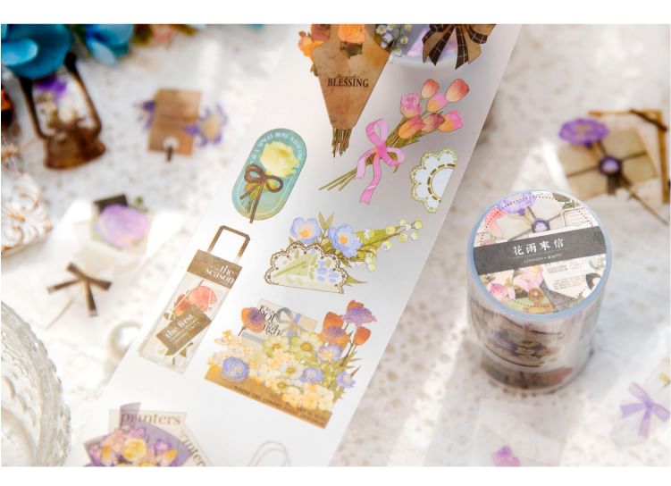 Stajnia - Bloemenprint Masking Tape (Diverse ontwerpen)