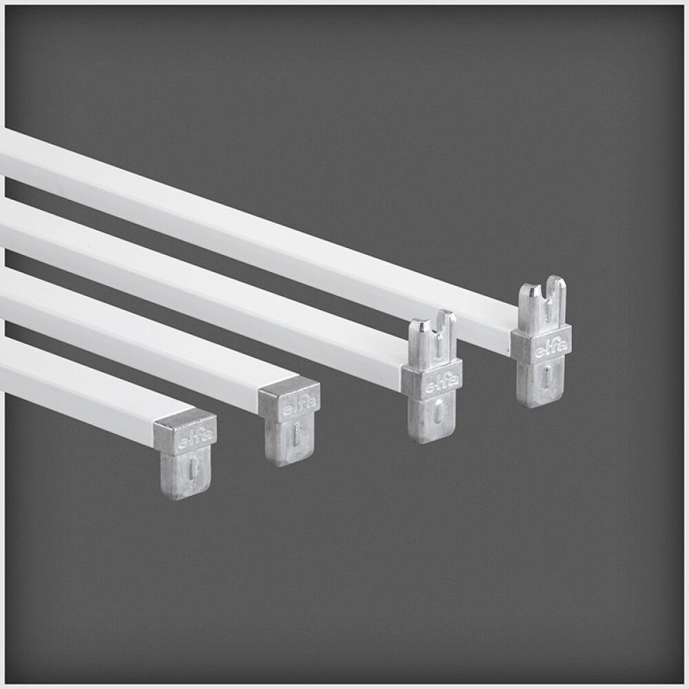 TVERRSTAG ELFA 450MM HVIT 2-PACK
