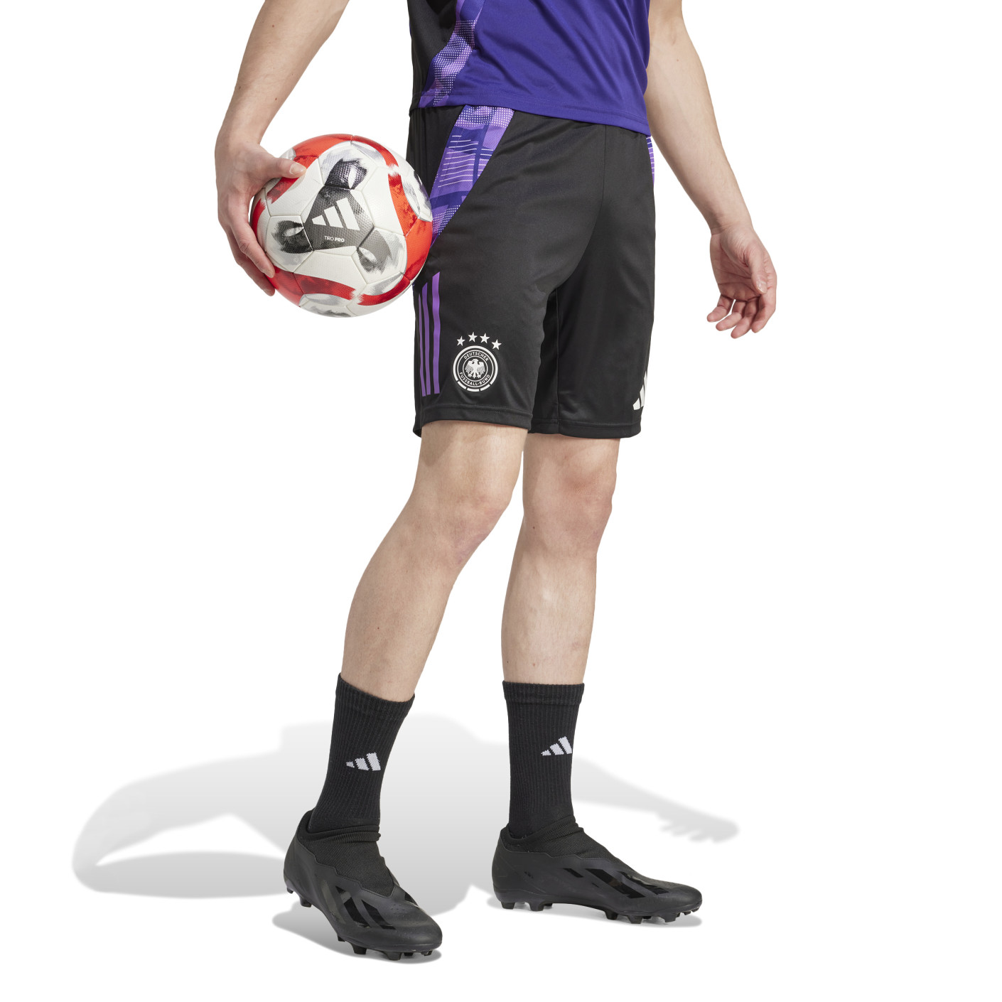 adidas Duitsland Trainingsset 2024-2026 Wit Zwart Paars