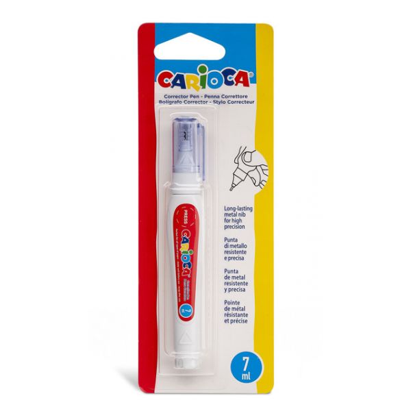 Carioca Caneta Corretora Ponta Metálica 7ml 1 Un.