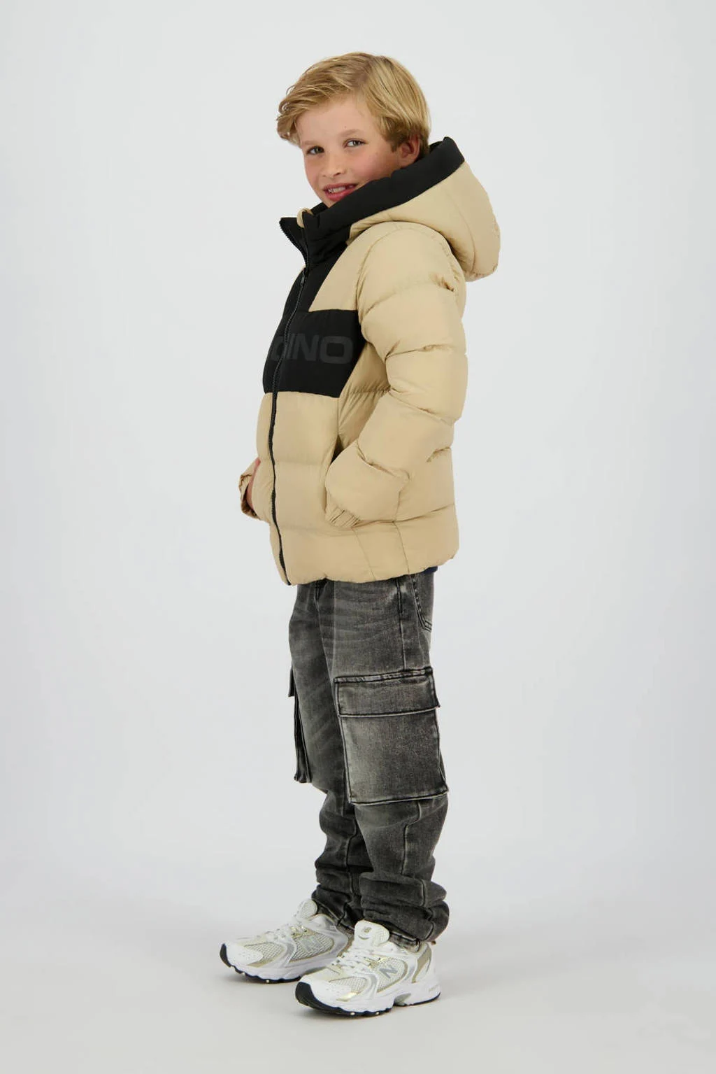 Vingino gewatteerde jas beige