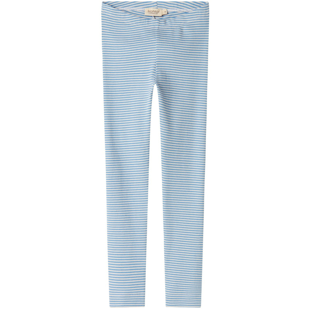 Køb MarMar Modal Fine Rib Blue Stripe Leggings