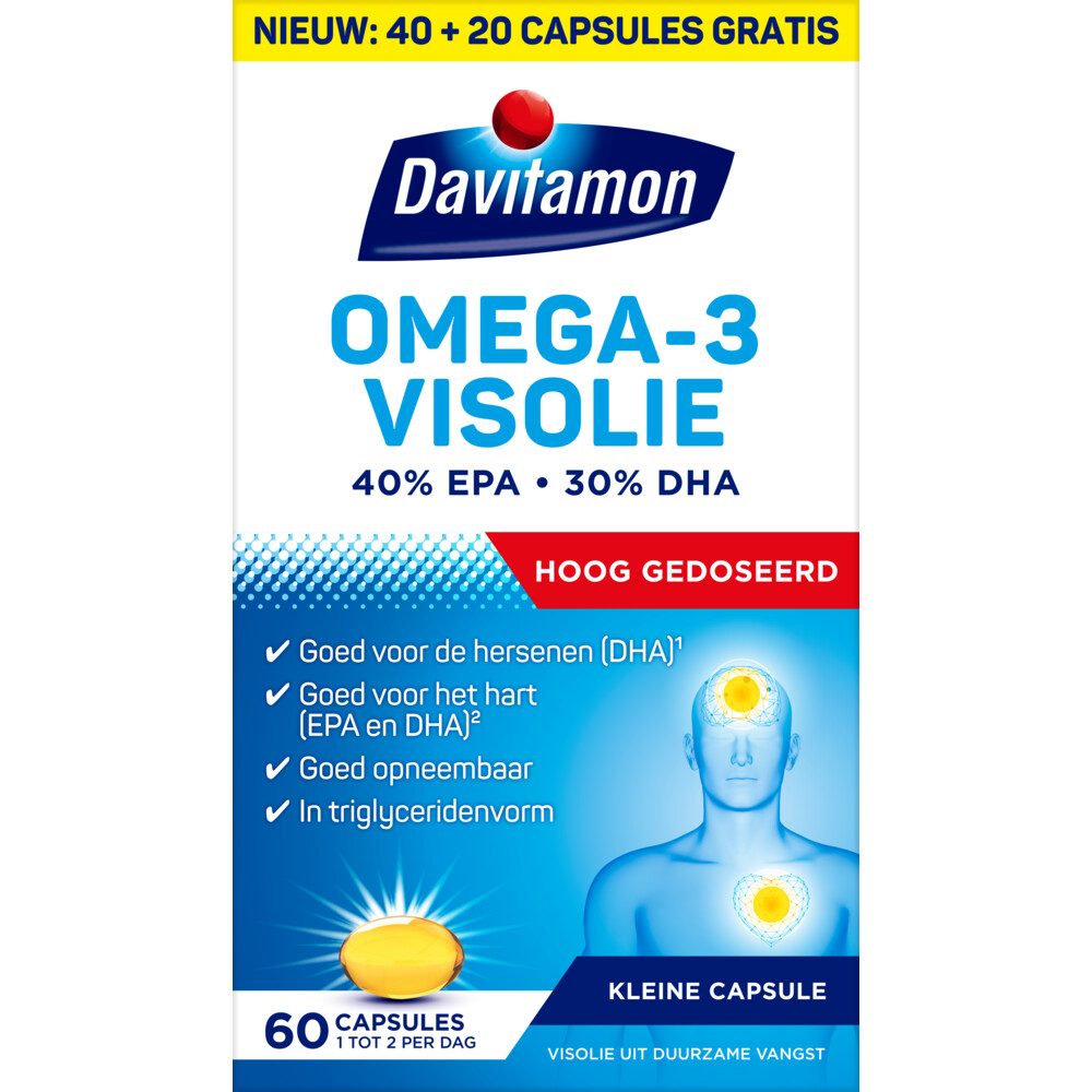 Davitamon Omega-3 Visolie60 capsules