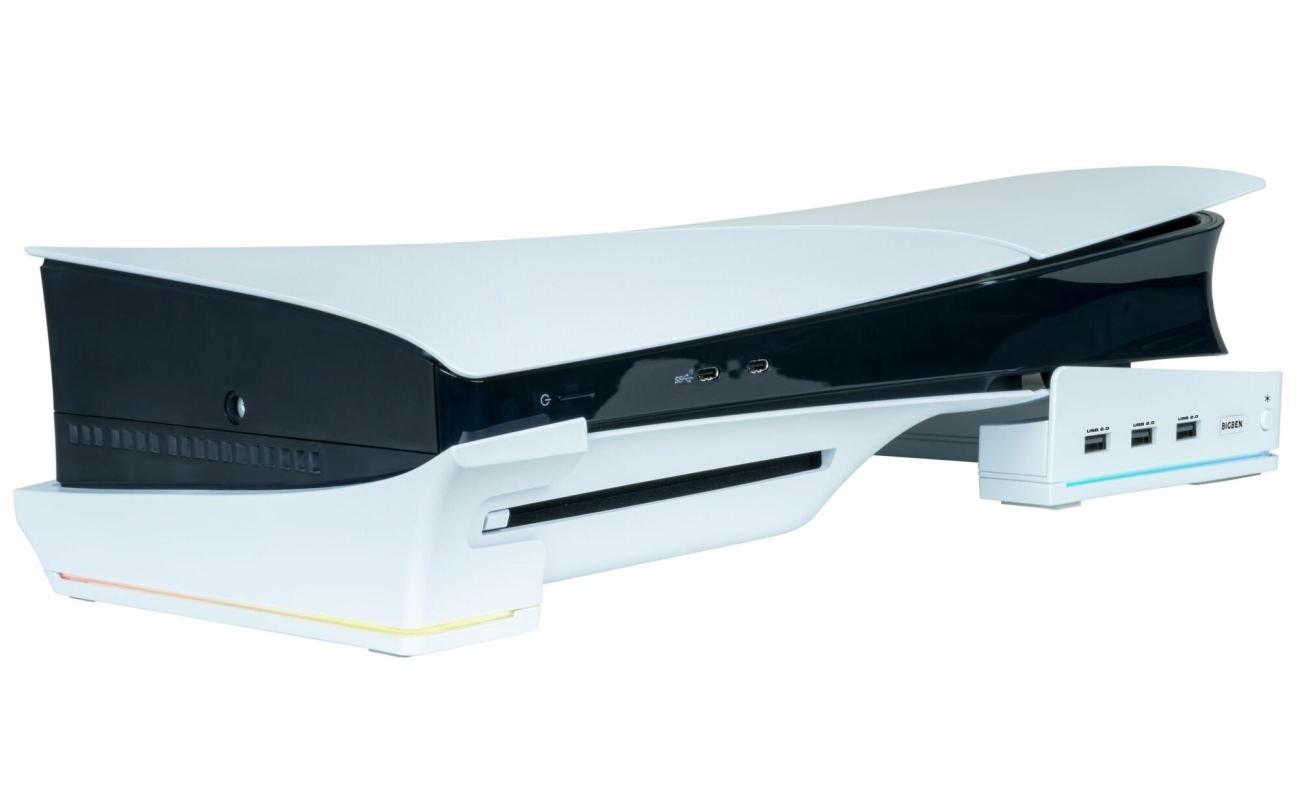 PS5 Slim Horizontal Console Stand & Charging Station