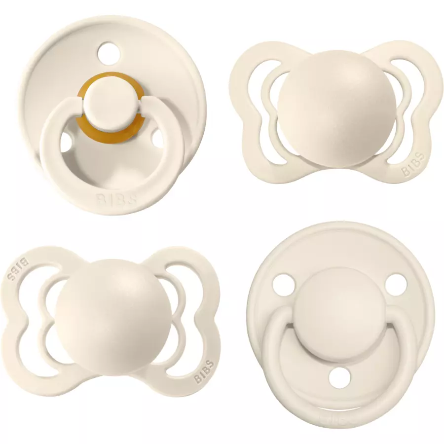 BIBS® Schnuller Try-it Kollektion Ivory 0-6 Monate, 4 Stk.