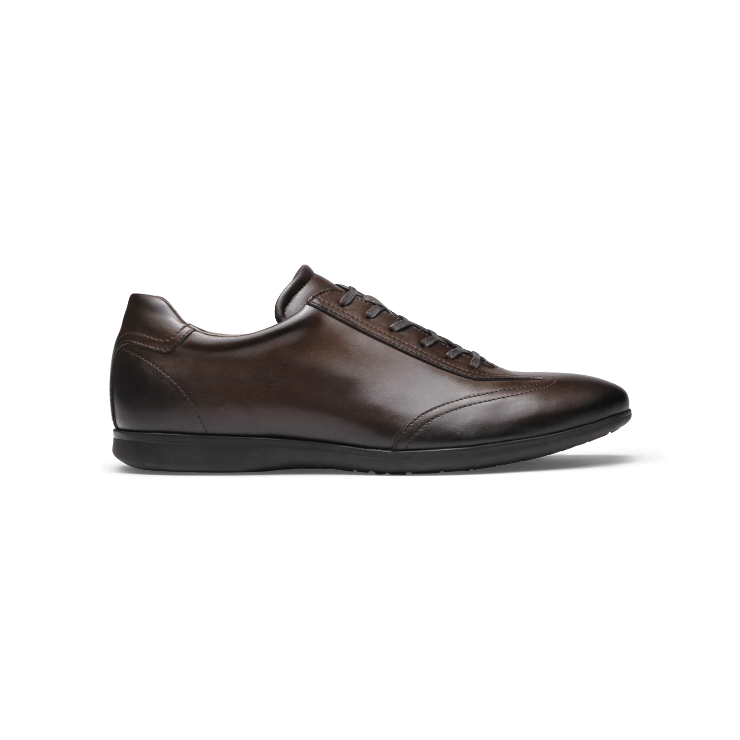 Kenny-Basket en cuir marron
