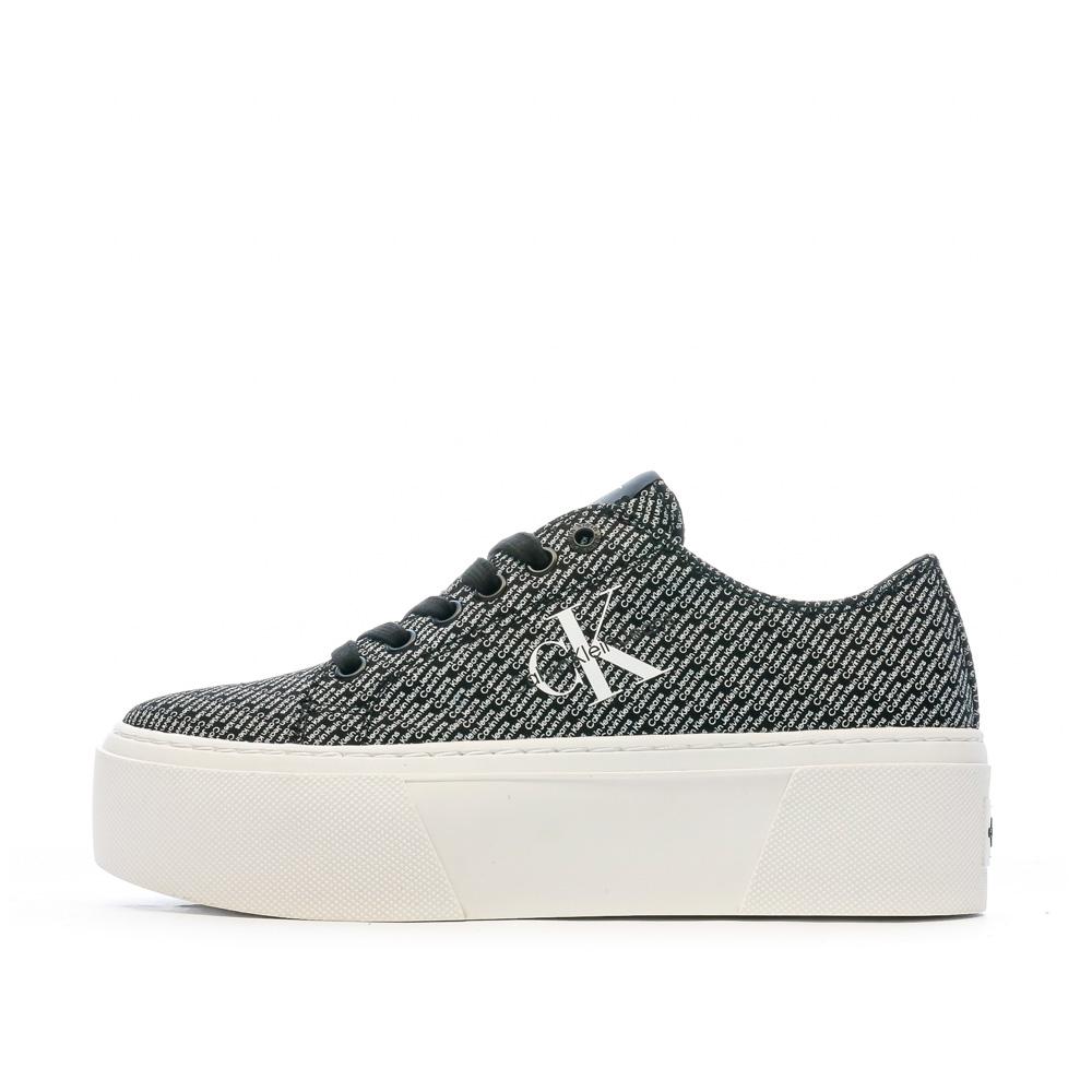 Calvin Klein Jeans Baskets Plateforme Noir Femme Calvin Klein Cupsole