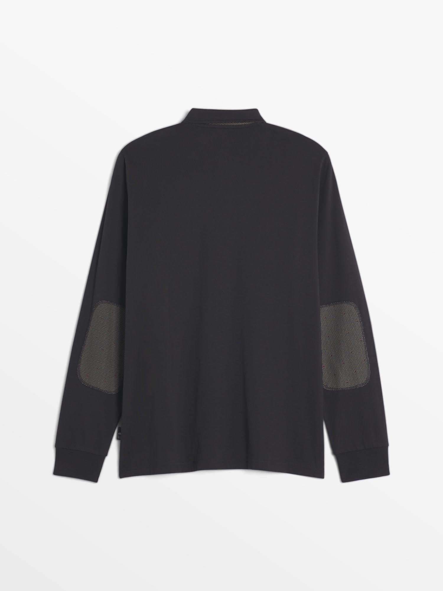 Polo Homme Manches Longues Noir