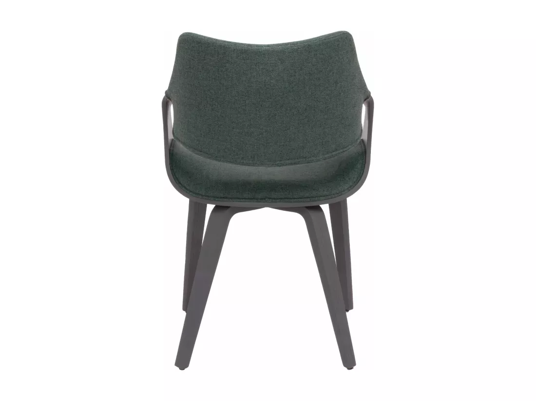 Autriche - Fauteuil tapissé 51x82x43 cm en contreplaqué et tissu vert sauge